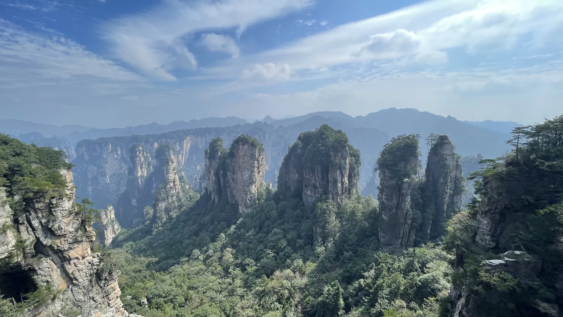 张家界国家森林公园的晴阴雨雾+攻略