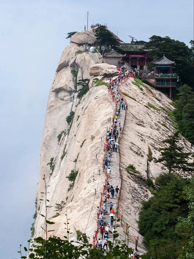 一张图🗺秒懂—华山⛰登山线路！