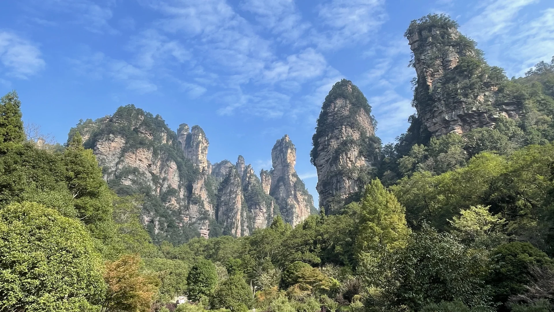 张家界国家森林公园的晴阴雨雾+攻略