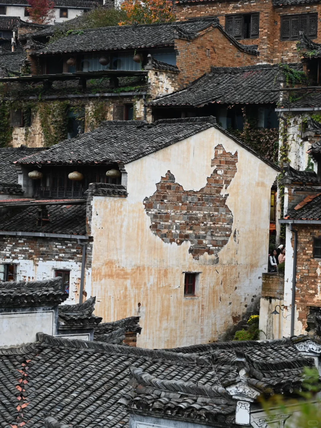 原地封神！婺源秋日双绝，晒秋叠红叶美到词穷