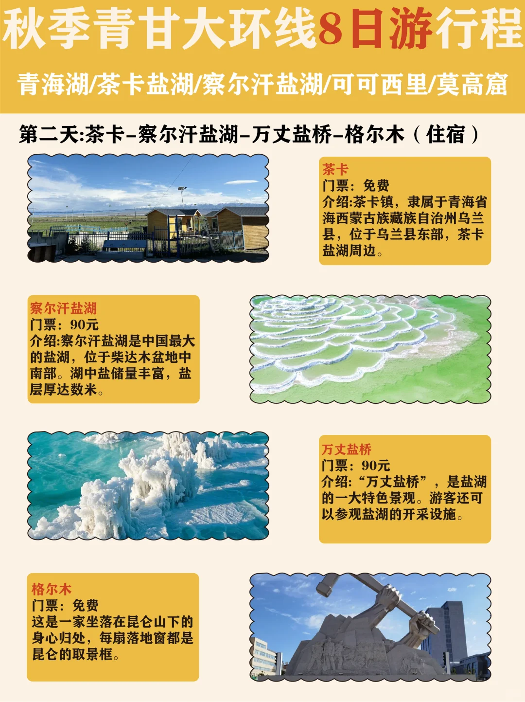 青甘大环线景点介绍丨纯玩小团丨包车丨拼车