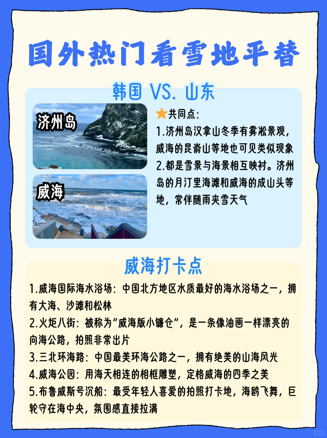 别去国外看雪景啦！这6️⃣个赏雪地更美