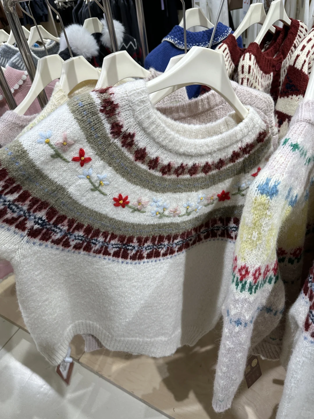 哈尔滨旅游穿搭！费尔岛毛衣好多好多！