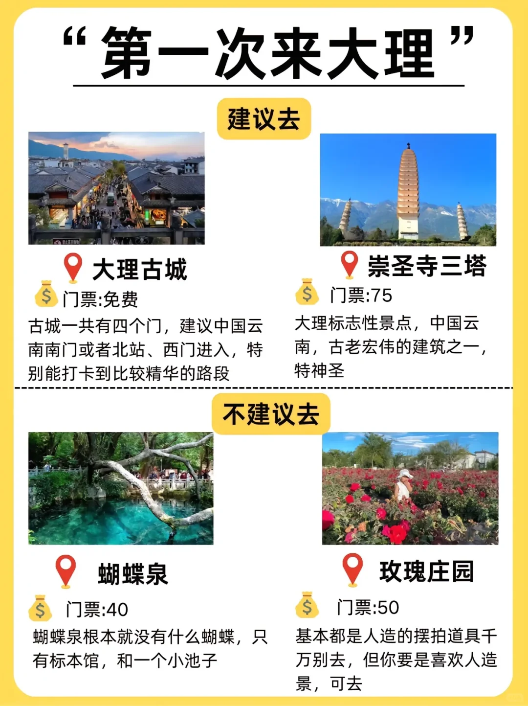 第一次来大理必看!景点美食避坑全攻略🔥
