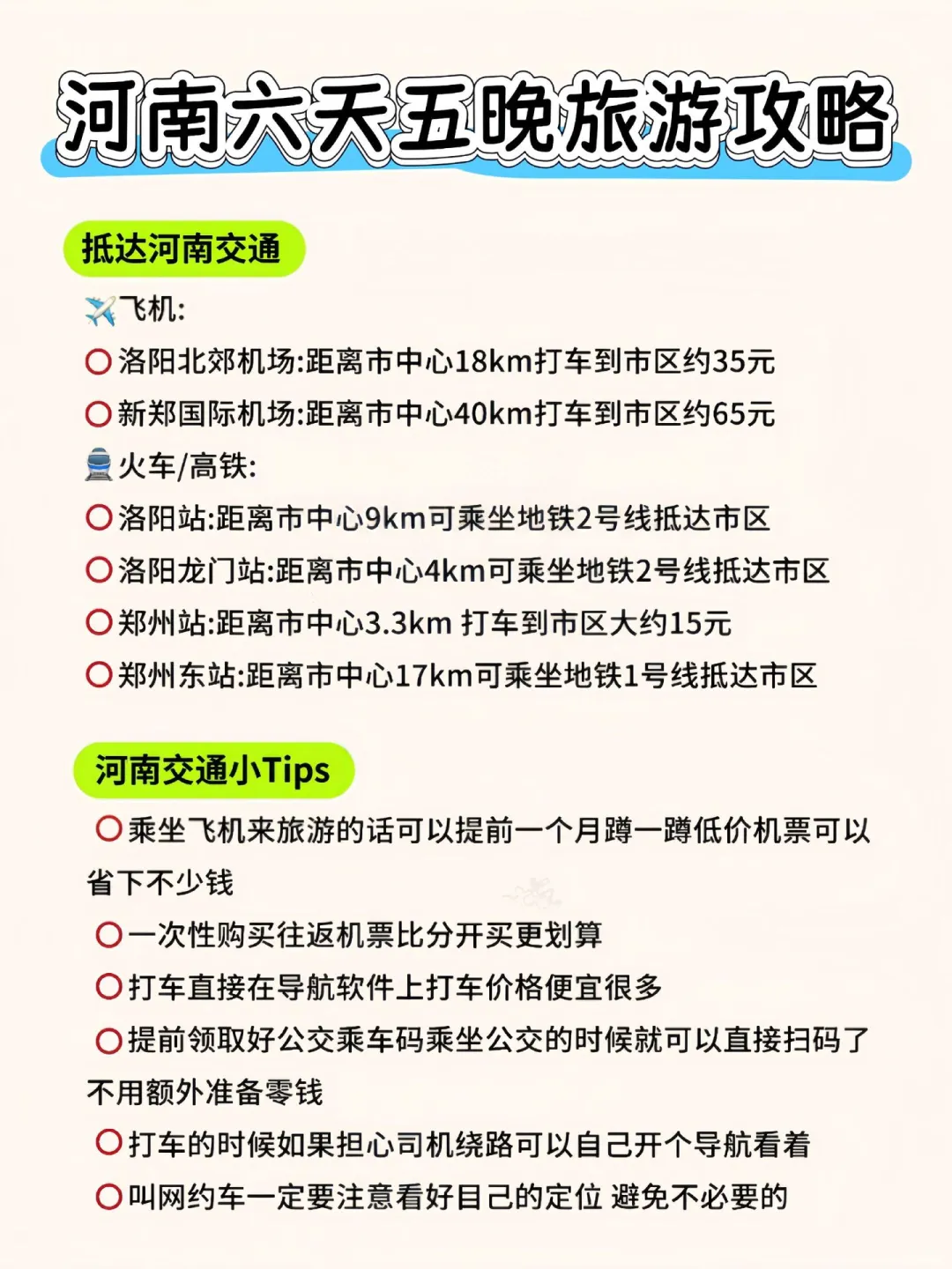 河南六天五晚旅游攻略感受中原大地的魅力