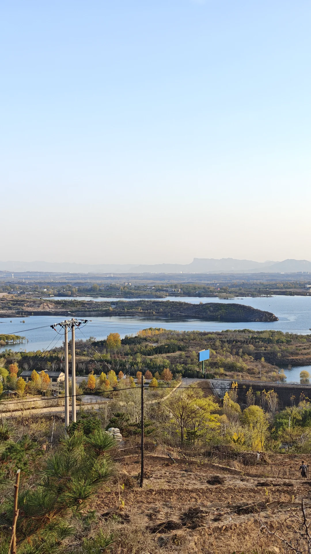 岗南水库私藏观景点,带娃徒步超惬意