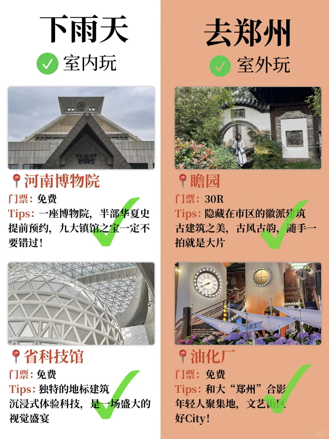 下雨天去郑州，室内玩🆚室外玩！