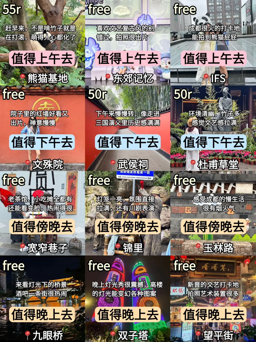 成都📍游玩游玩指南 | 刚来玩的宝子直接抄作