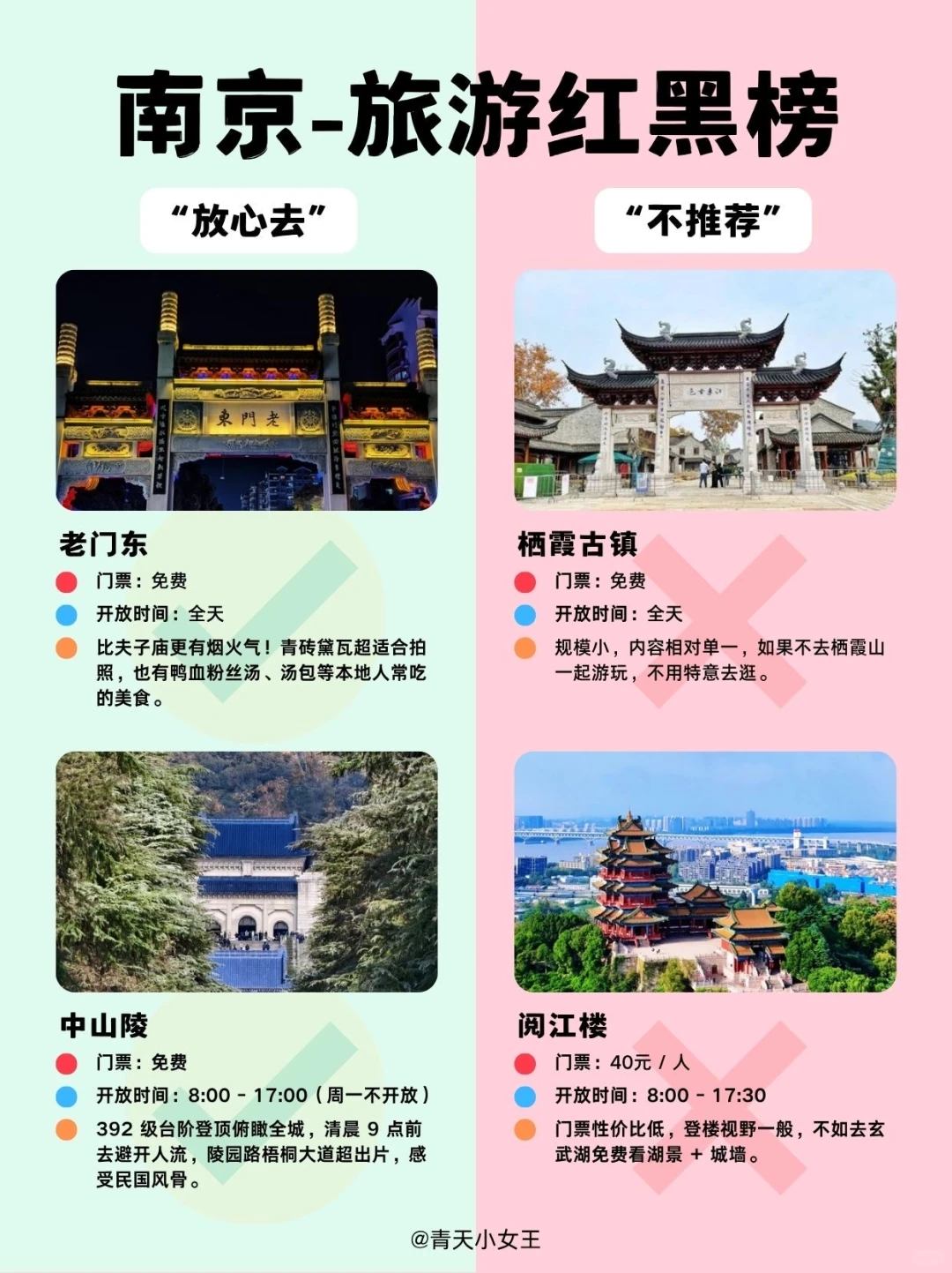 🏯南京3天2晚攻略|必玩清单+避坑指南