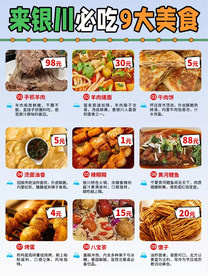 🍂银川保姆级攻略，不绕路打卡+美食清单