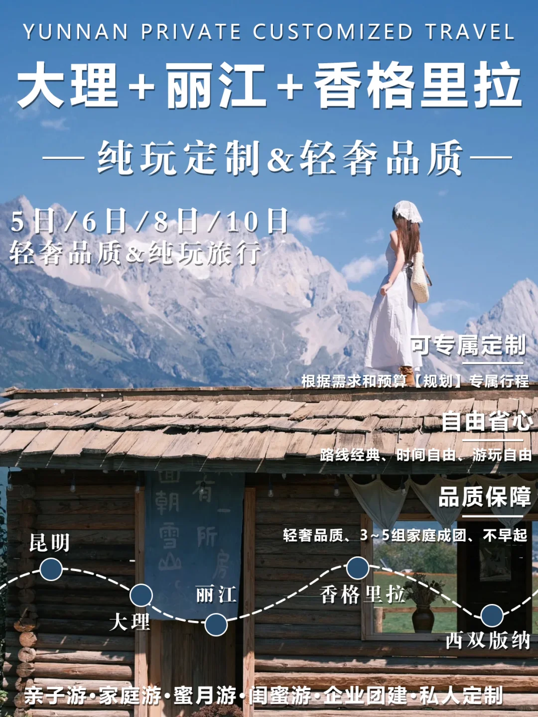 敲心动❗不挤人不赶路的云南轻奢纯玩游太爽