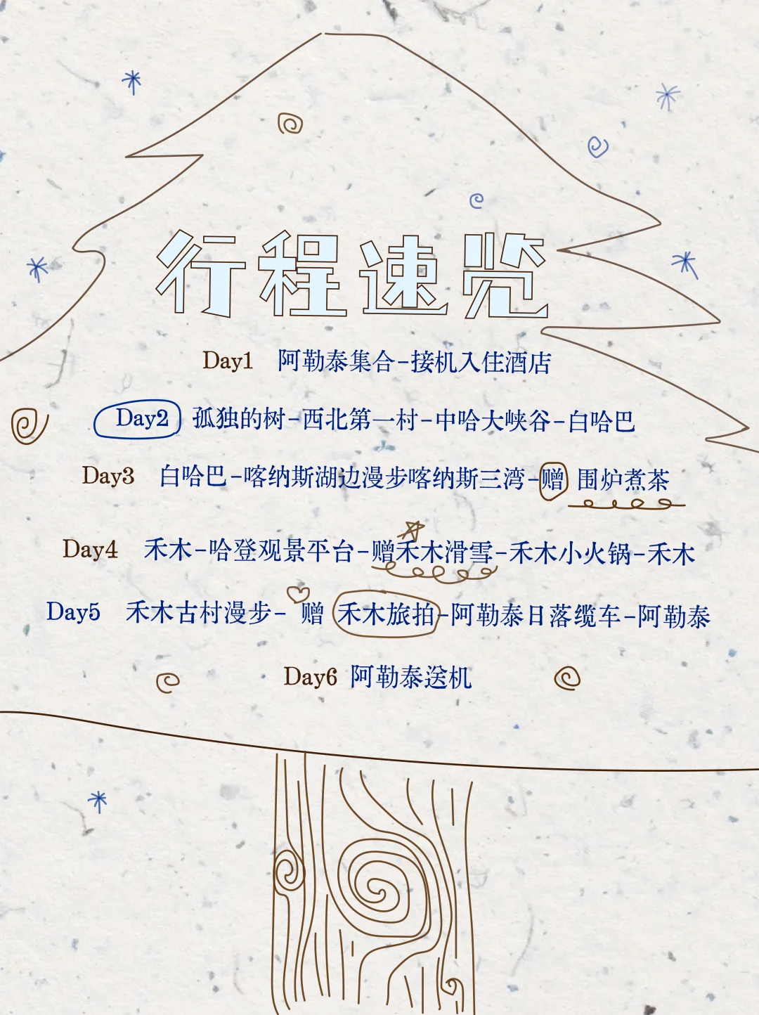 阿勒泰6日小团|木屋是雪原的句读 🤍