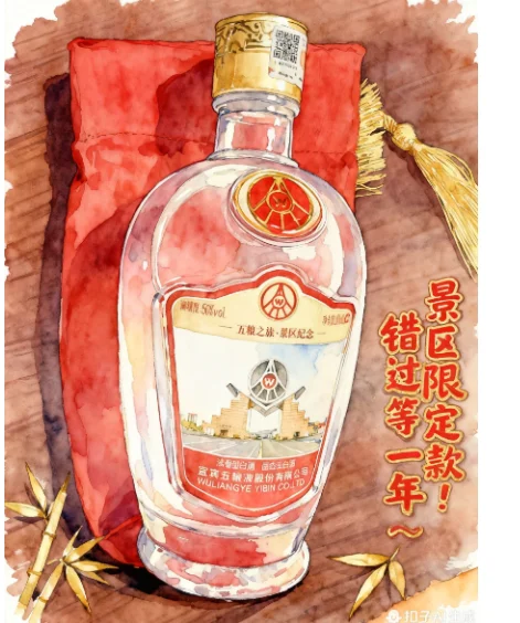 186元抢五粮液景区限定款!把五粮之旅的风