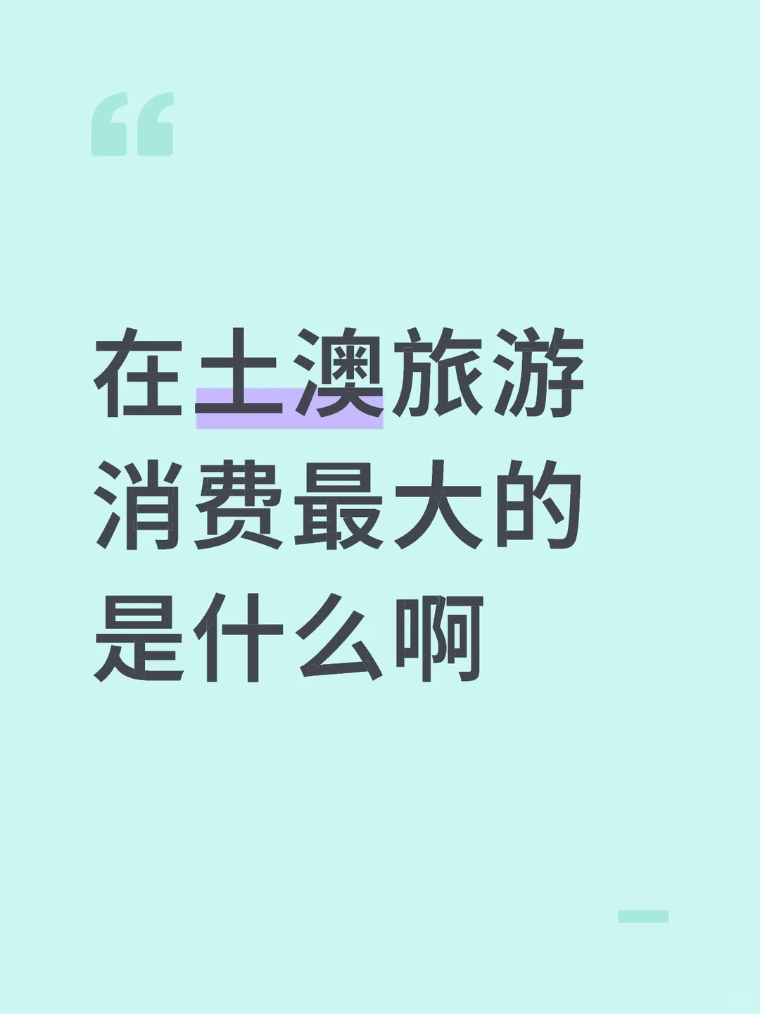 在土澳旅游消费最大的是什么