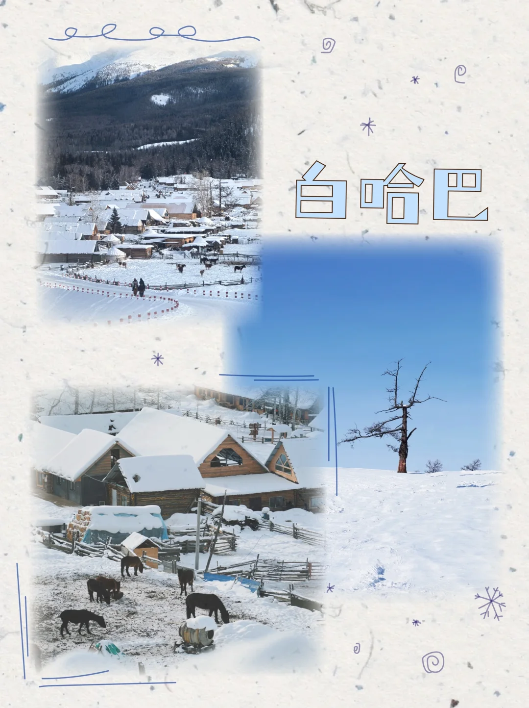 阿勒泰6日小团|木屋是雪原的句读 🤍