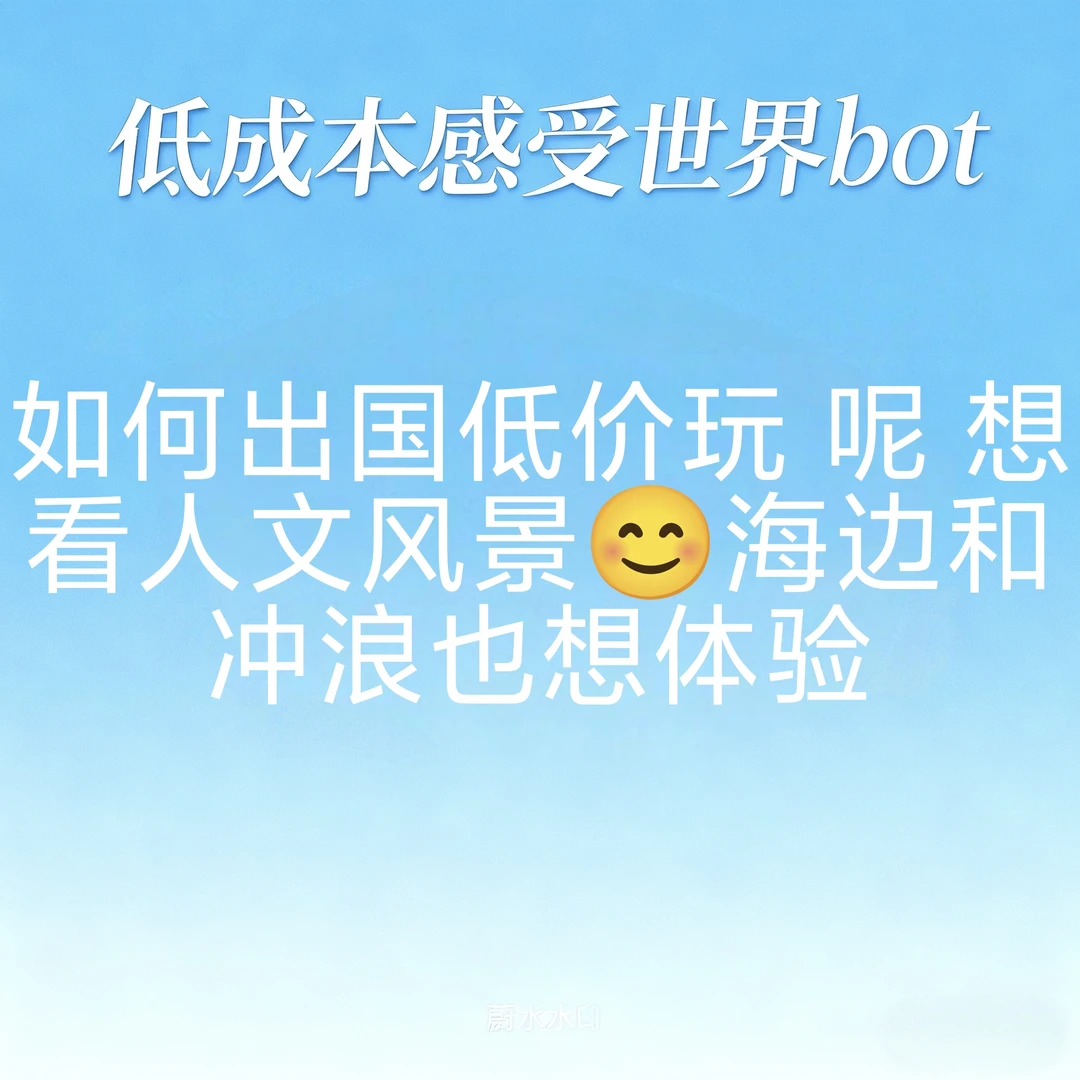 求助🆘出国低价玩