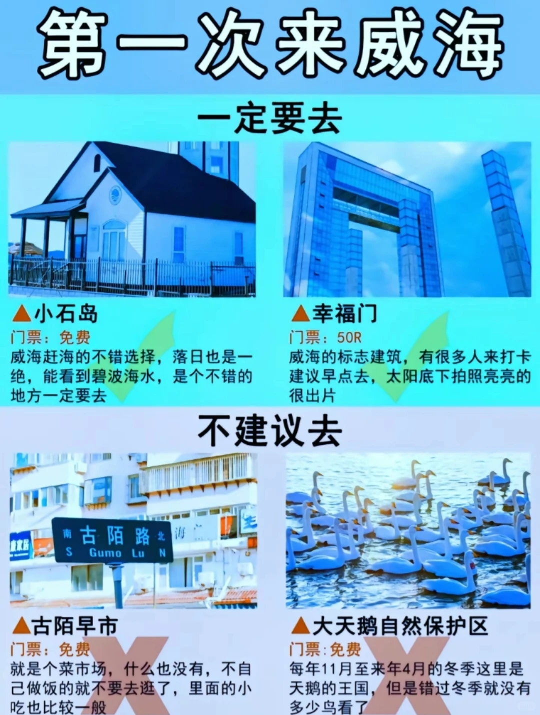 邯郸到威海自由行的跟团游三日游攻略