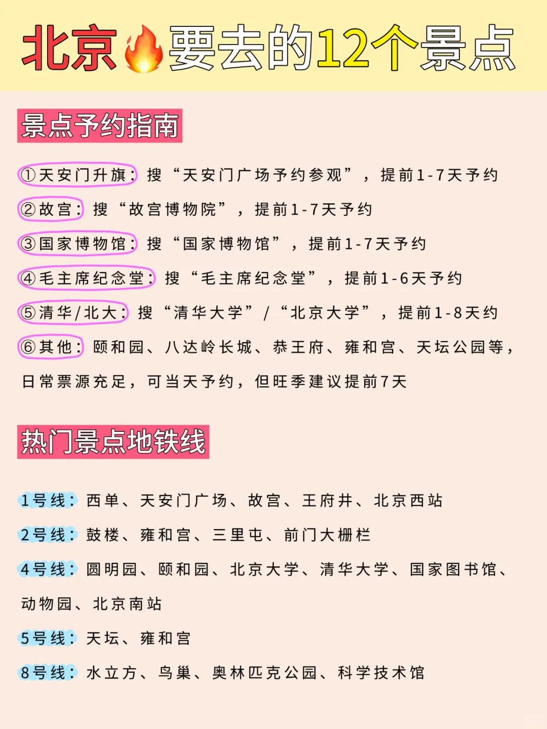 北京要去的12个景点🔥超实用汇总❗️❗️