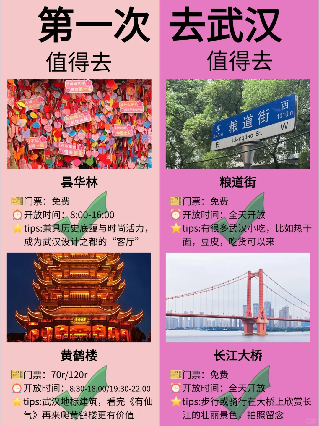 第①次来武汉游玩的宝子,直接抄作业