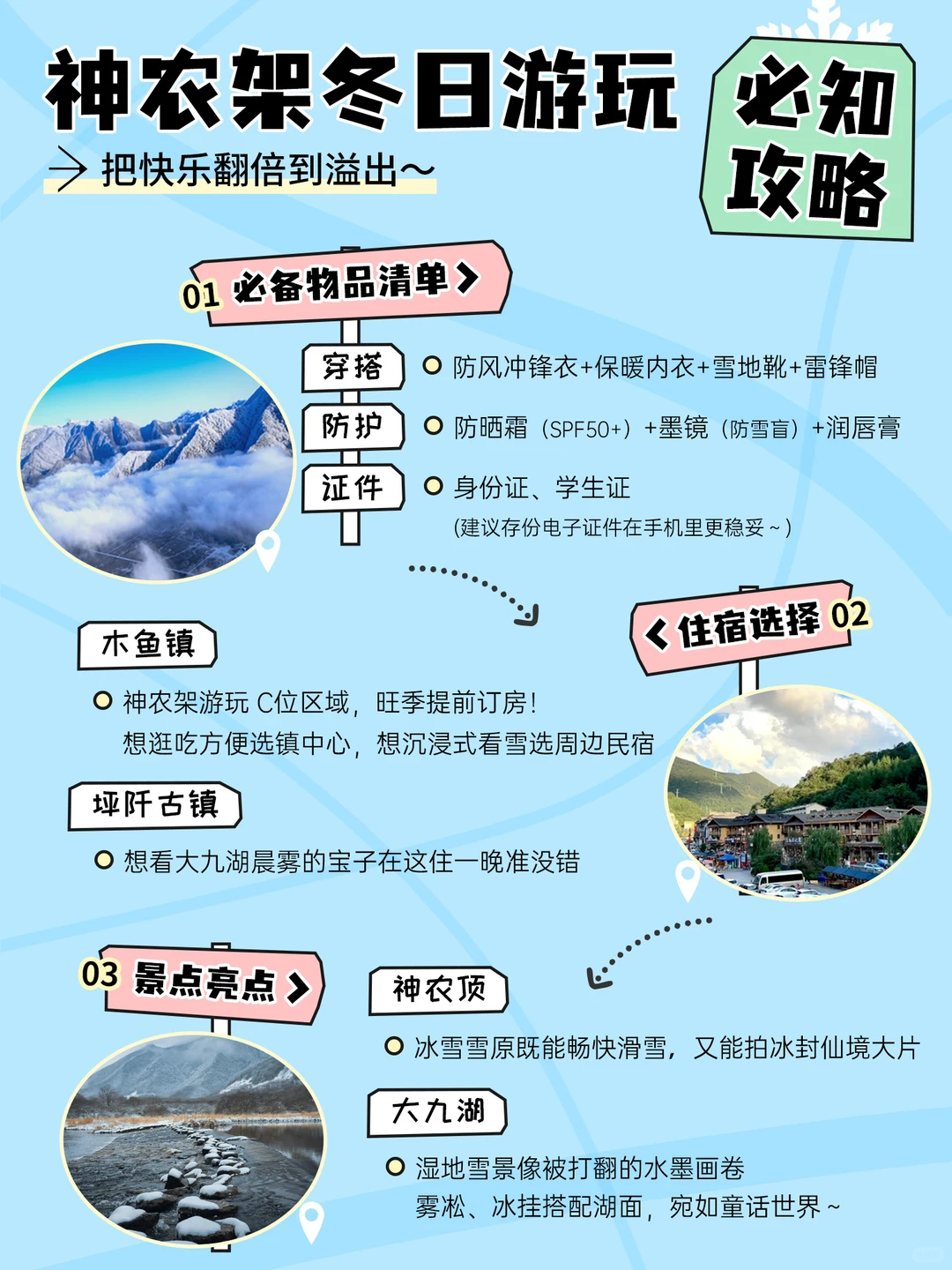 神农架冬日游保姆级攻略这趟冰雪行玩爽了！