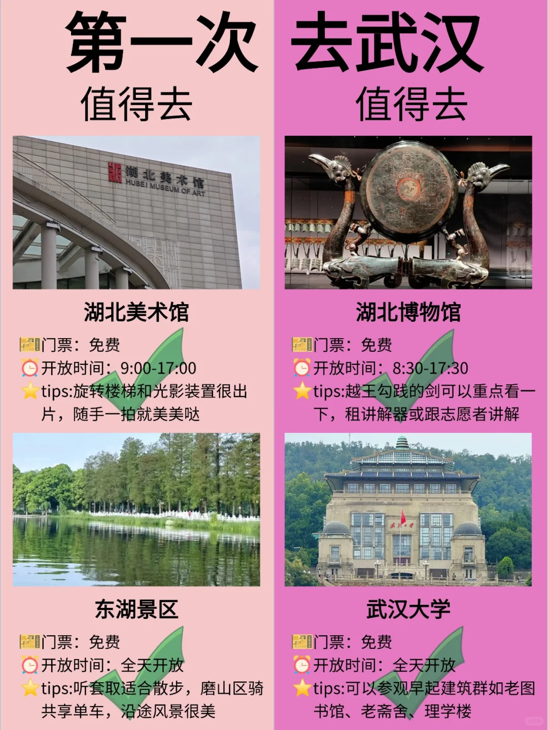 第①次来武汉游玩的宝子,直接抄作业