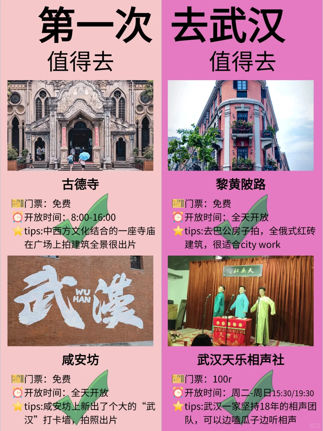 第①次来武汉游玩的宝子,直接抄作业