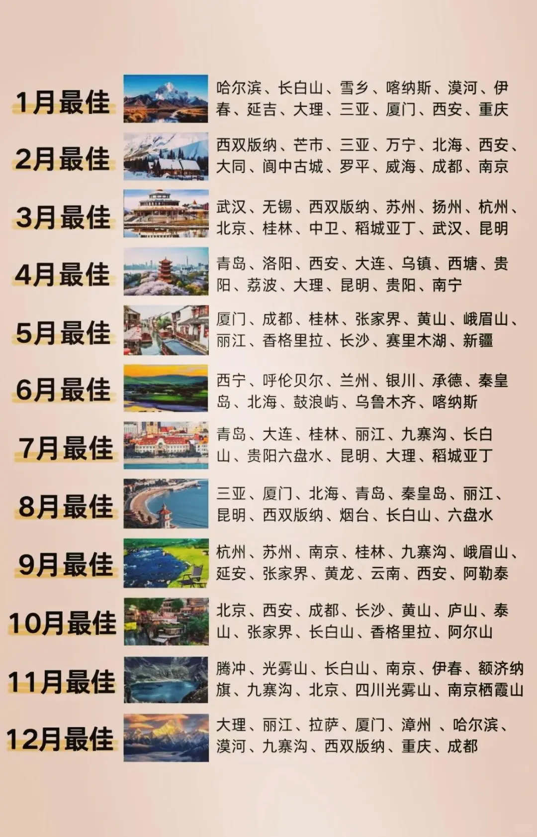 最适合的季节看最美的景