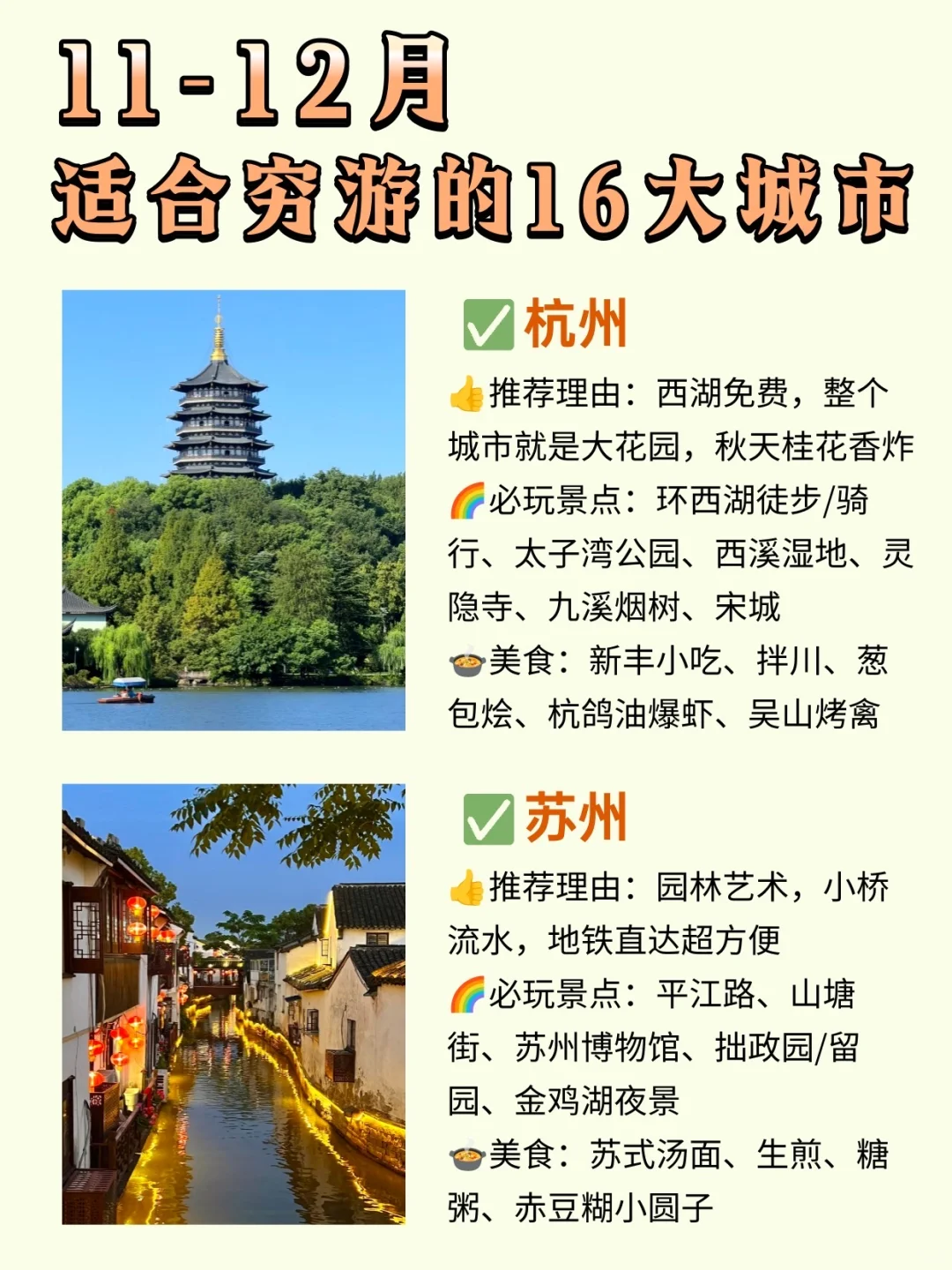 学生党必冲🔥16个宝藏穷游城市大揭秘！！