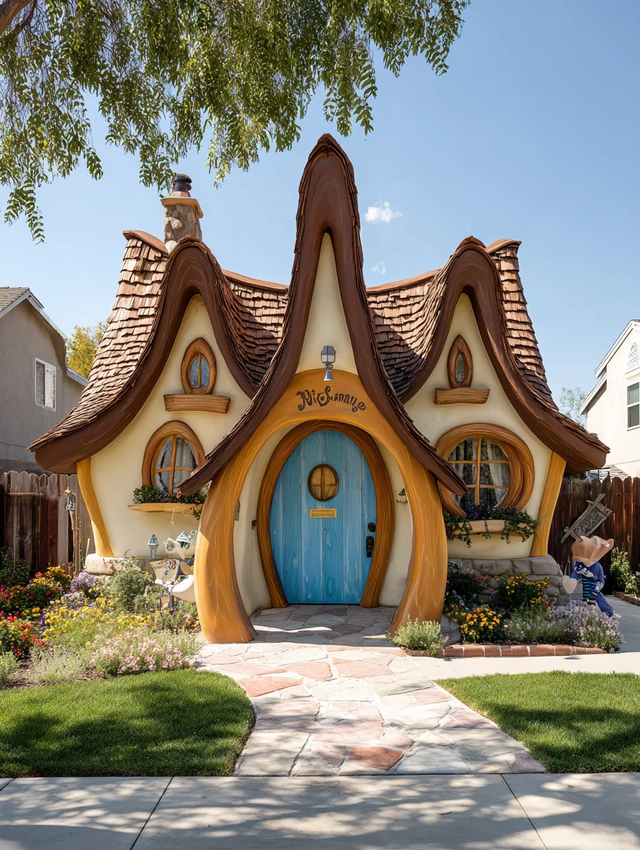 景区里的童话精灵小屋，简直太梦幻了！