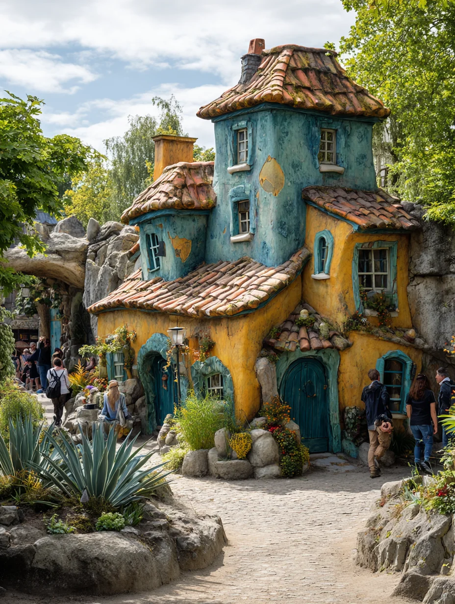 景区里的童话精灵小屋，简直太梦幻了！