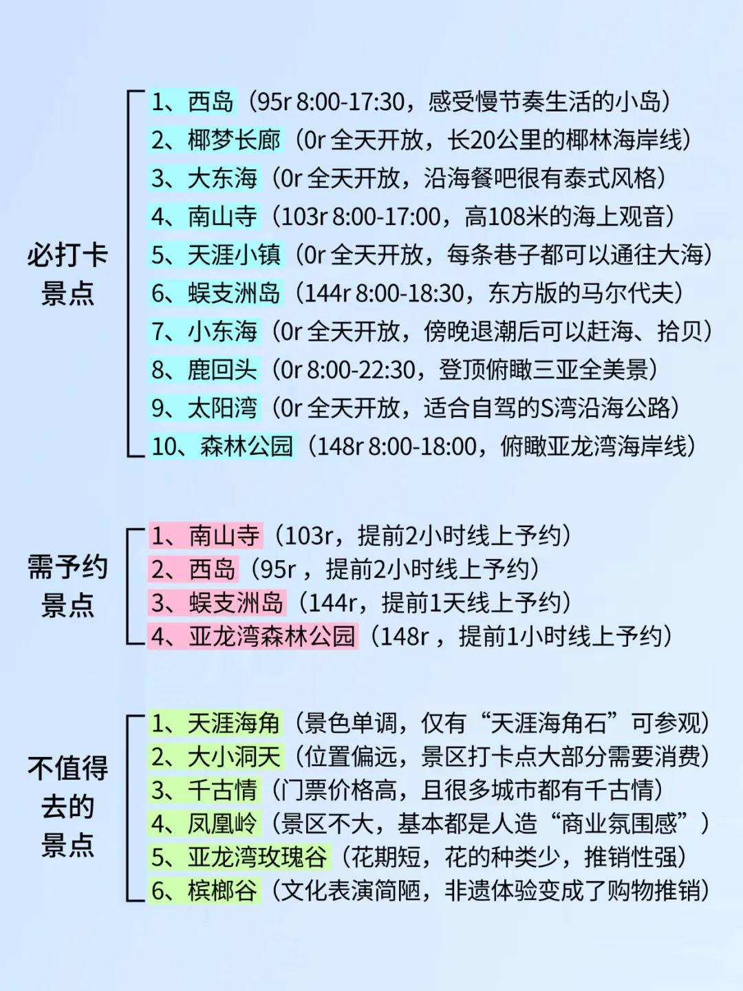 听劝！！11-12月想去三亚的姐妹赶紧码住