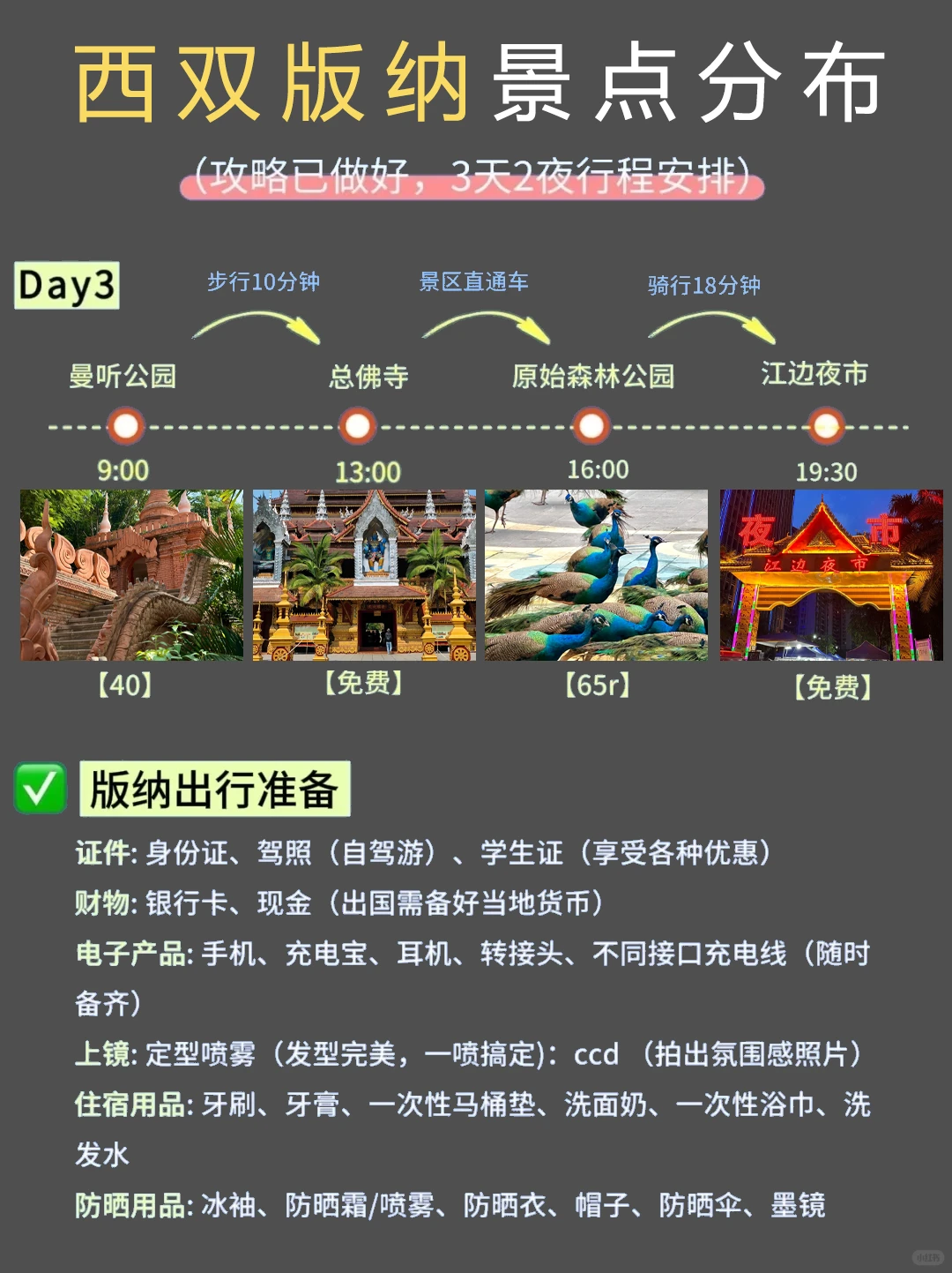 云南旅游🔥西双版纳5日游💯人均1k+💰
