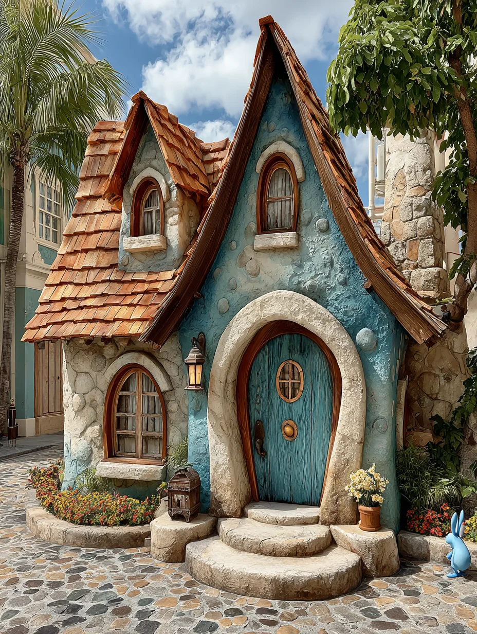 景区里的童话精灵小屋，简直太梦幻了！