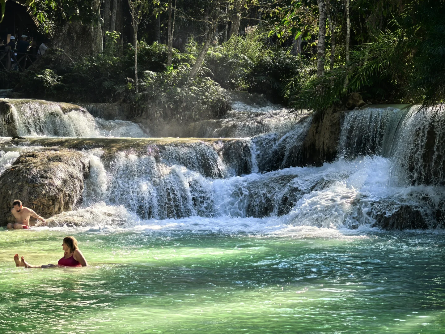 老挝，光西瀑布