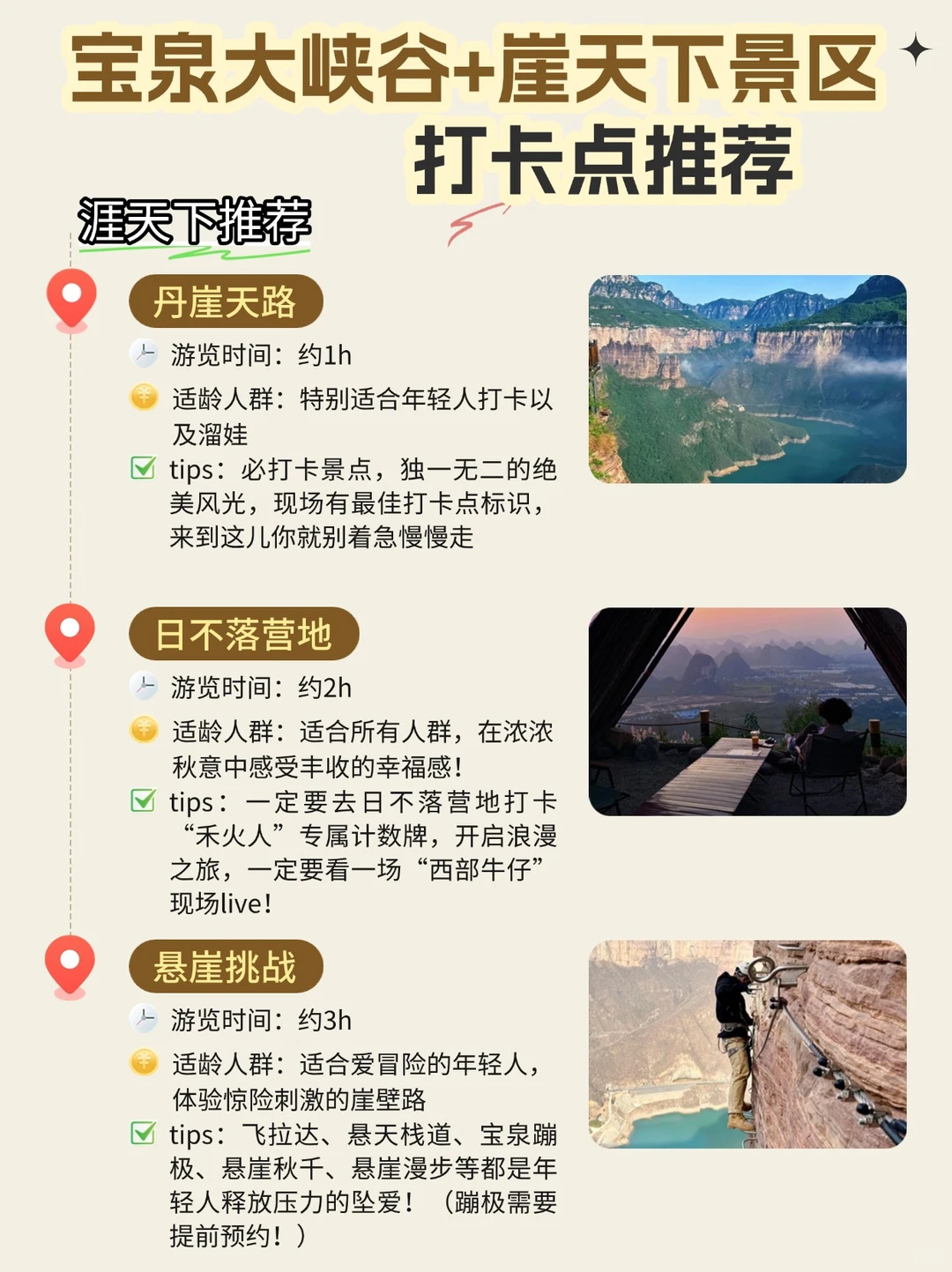 去宝泉!你必须知道的景点推荐