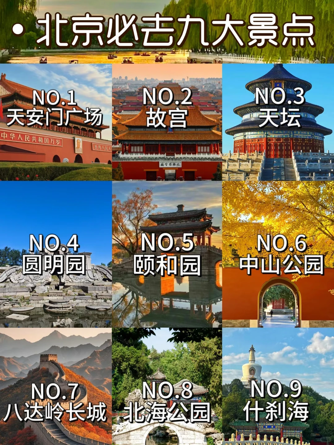 这九大景点，你都去过吗？