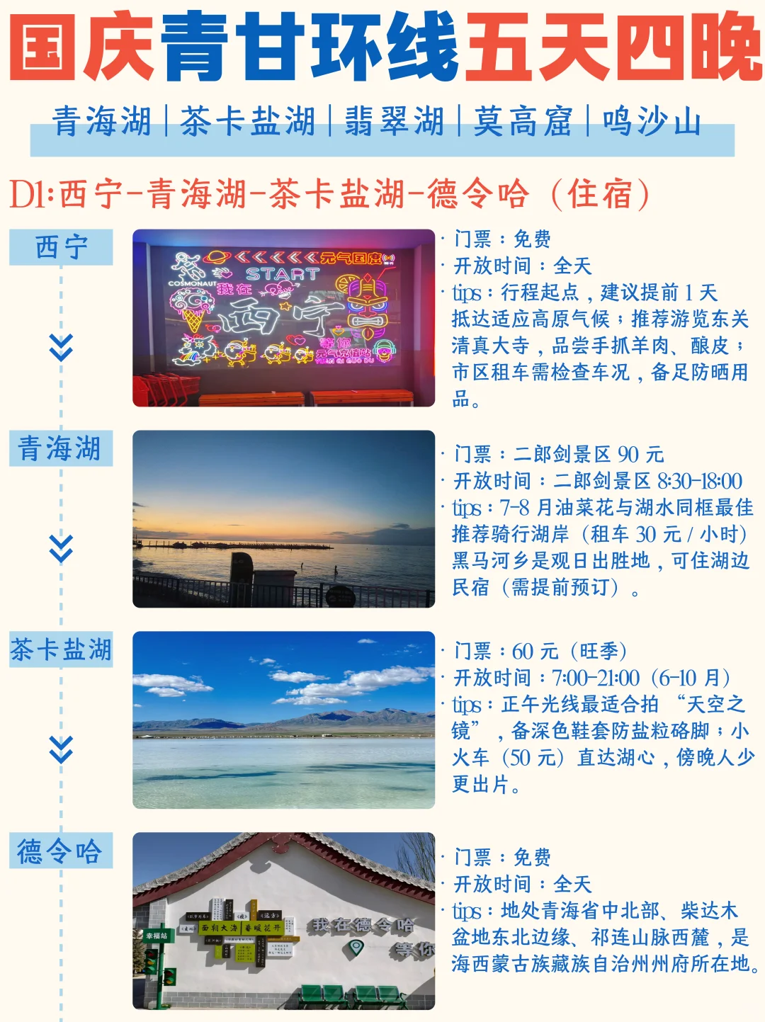 西北五天四晚旅游攻略丨包车/拼车/自由行