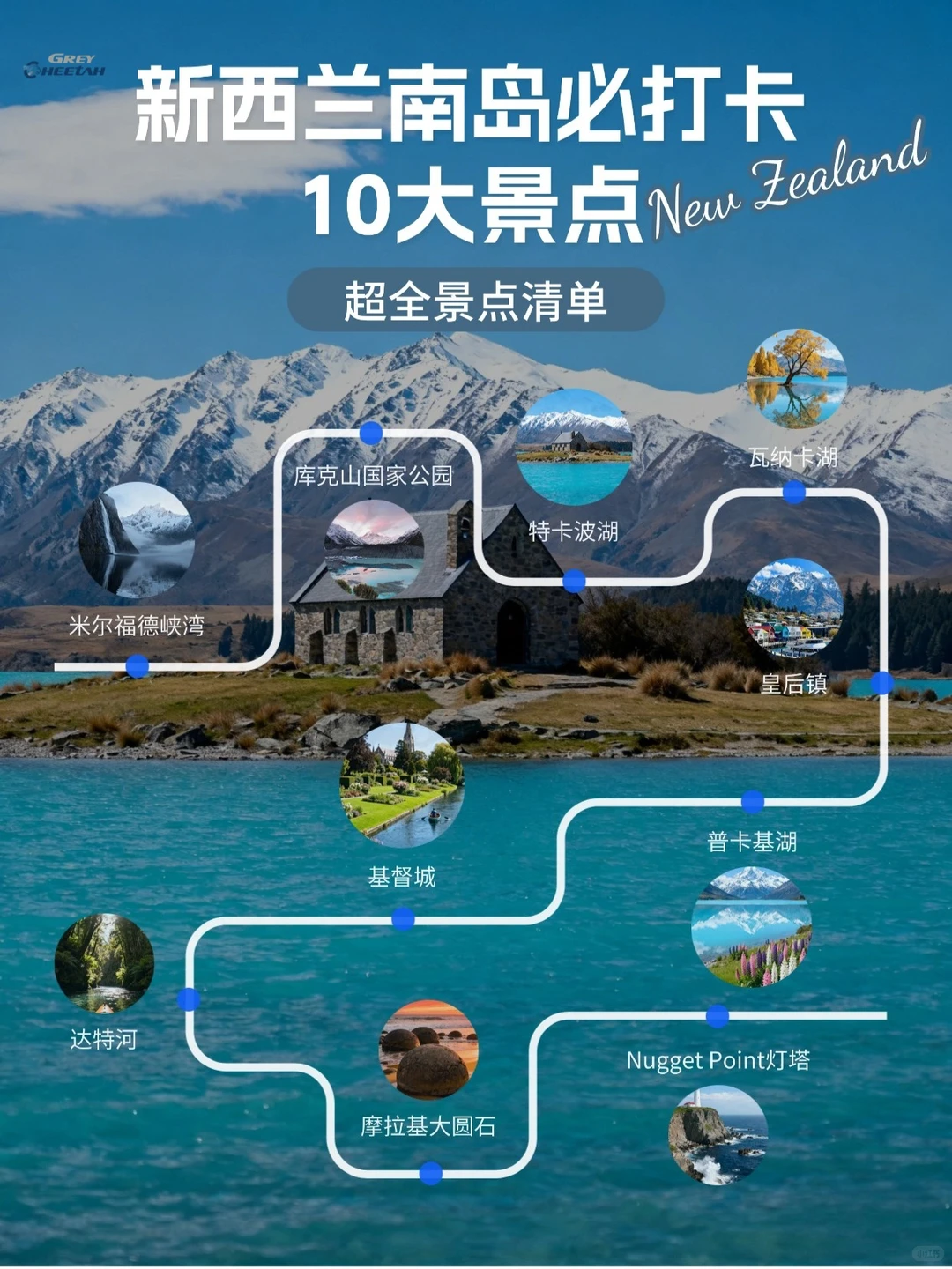 新西兰南岛必打卡10大景点+最佳季节🏔️