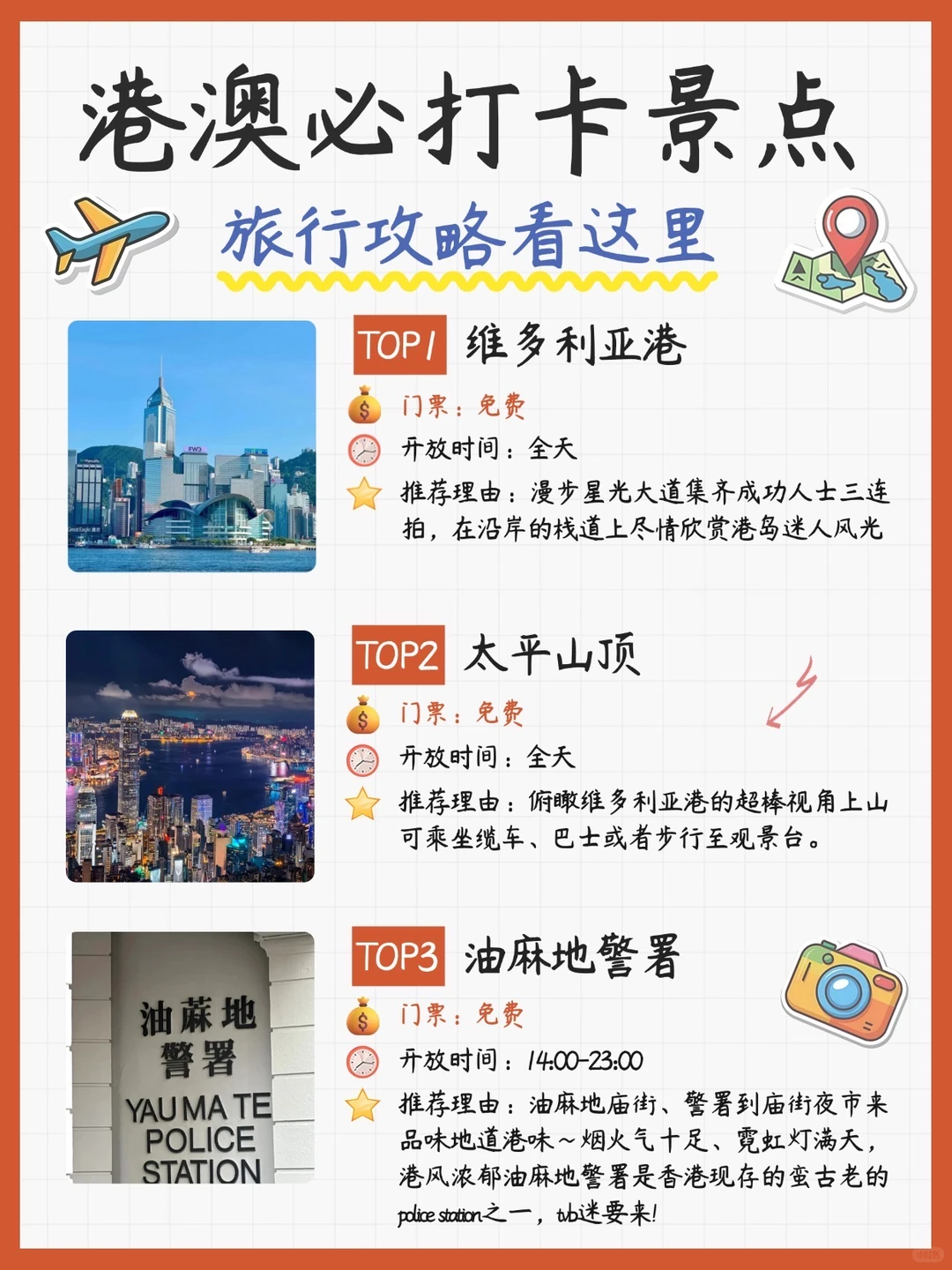 港澳旅游必打卡景点❗️旅行攻略看这里👀