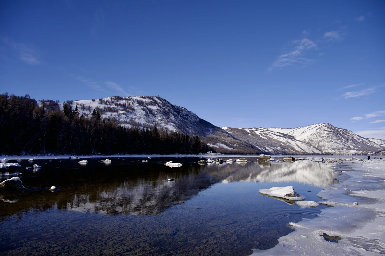 夕阳下的将军山、喀纳斯、白哈巴