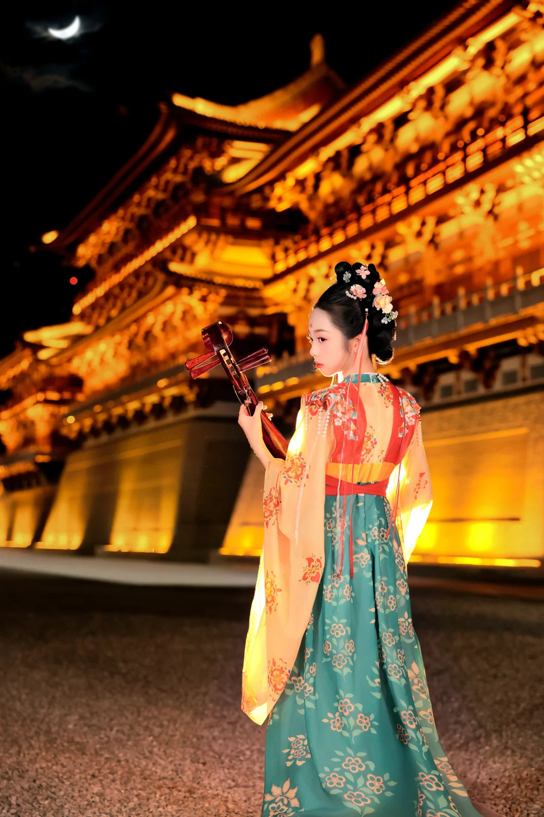 九洲池夜景、洛阳约拍丨九洲池约拍