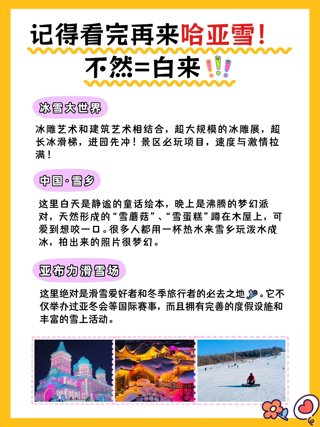 记得看完再来哈亚雪丨不然等于白来！