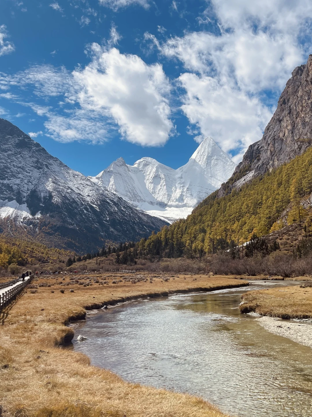 稻城亚丁的秋天，是上帝打翻的调色盘！🏔️