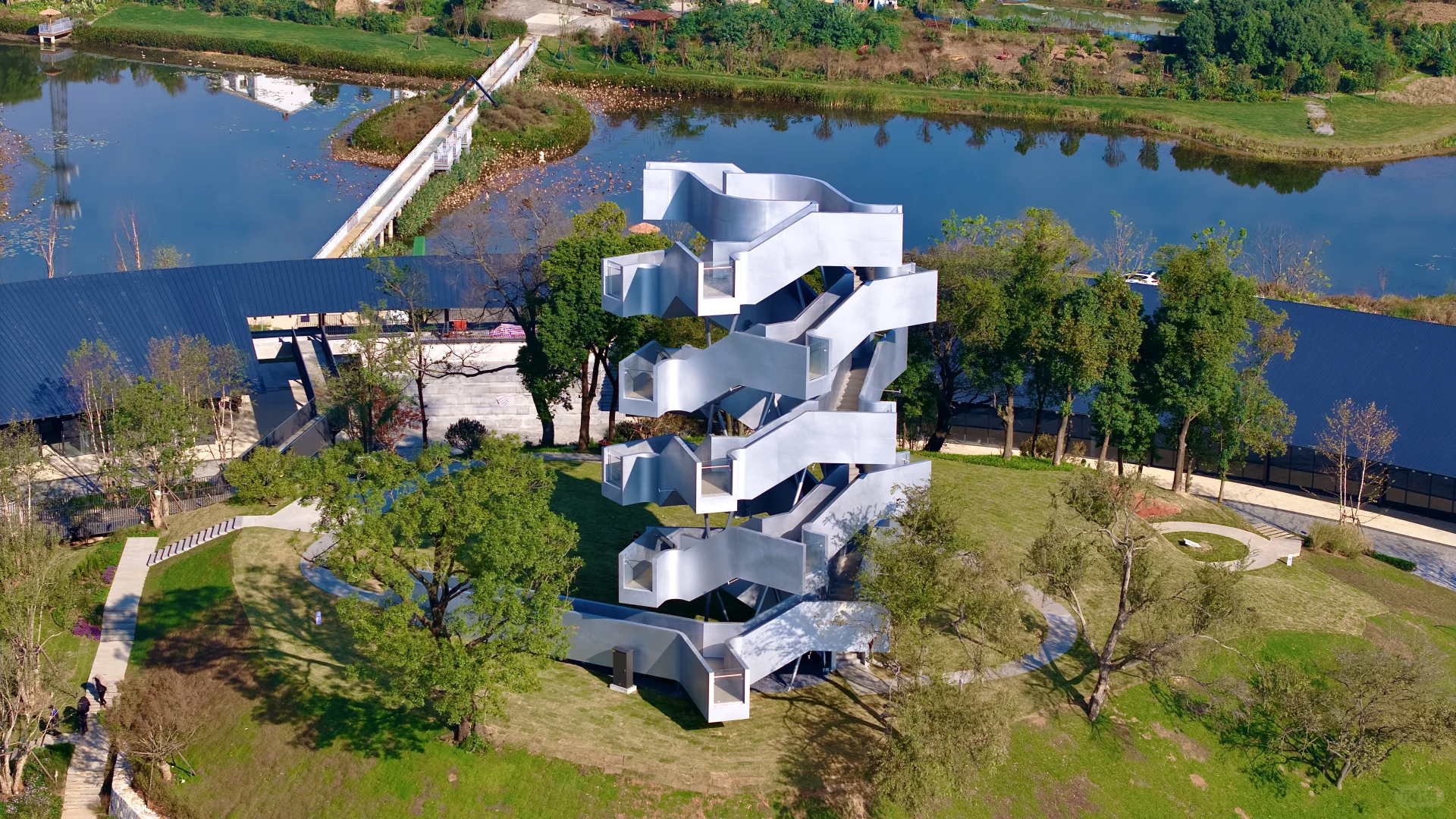 在武汉蔡甸找到了鹿客岛的平替,乌桕树已红