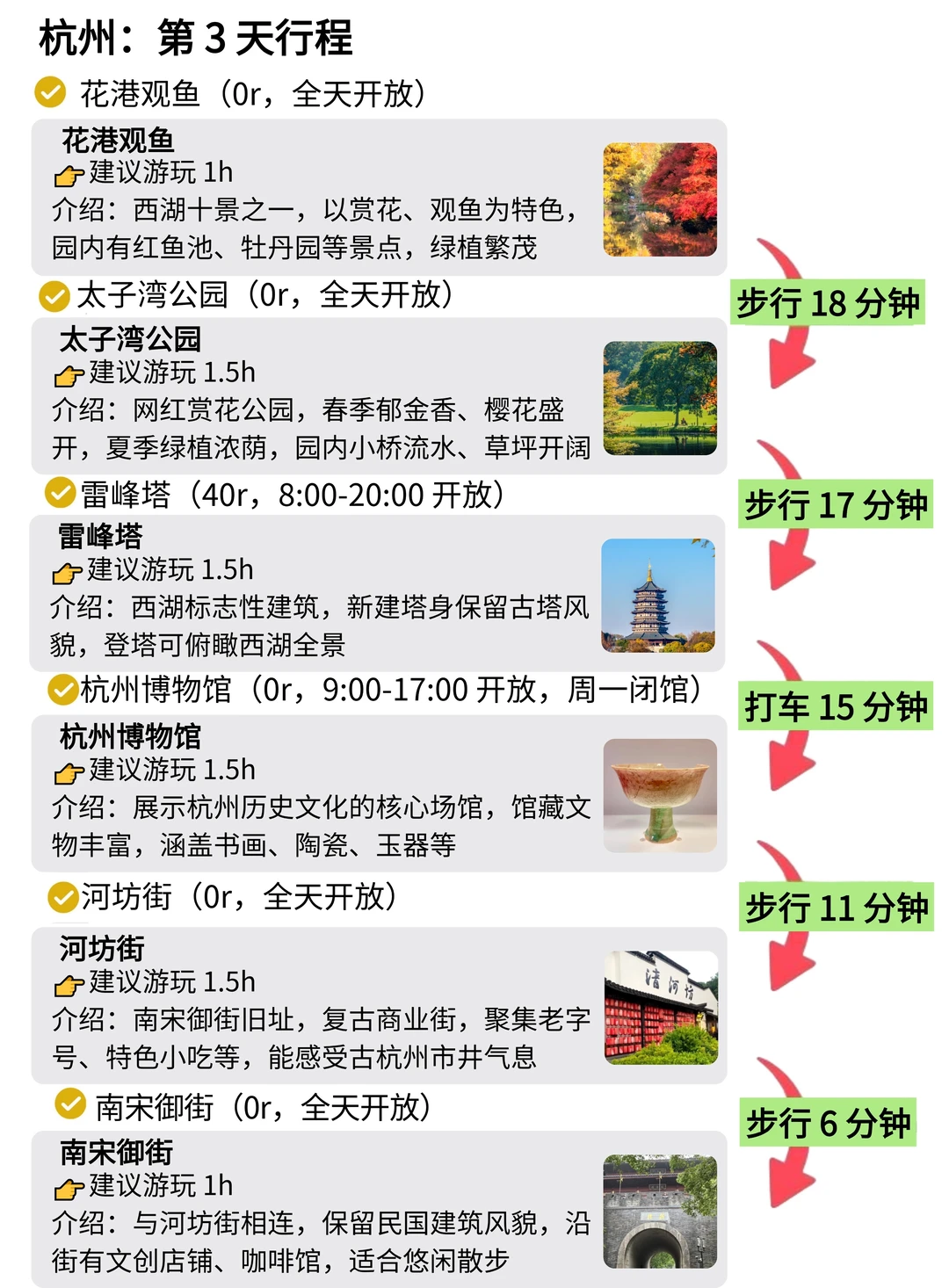 被自己做的杭州旅游攻略满意到睡不着。。。