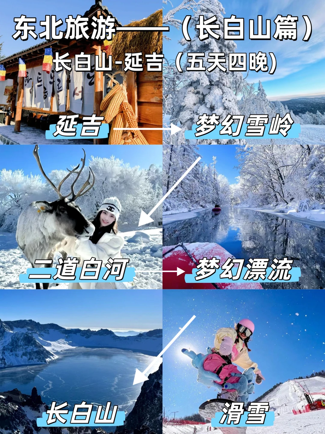 长白山雪季必冲❗小团5日沉浸式体验玩雪