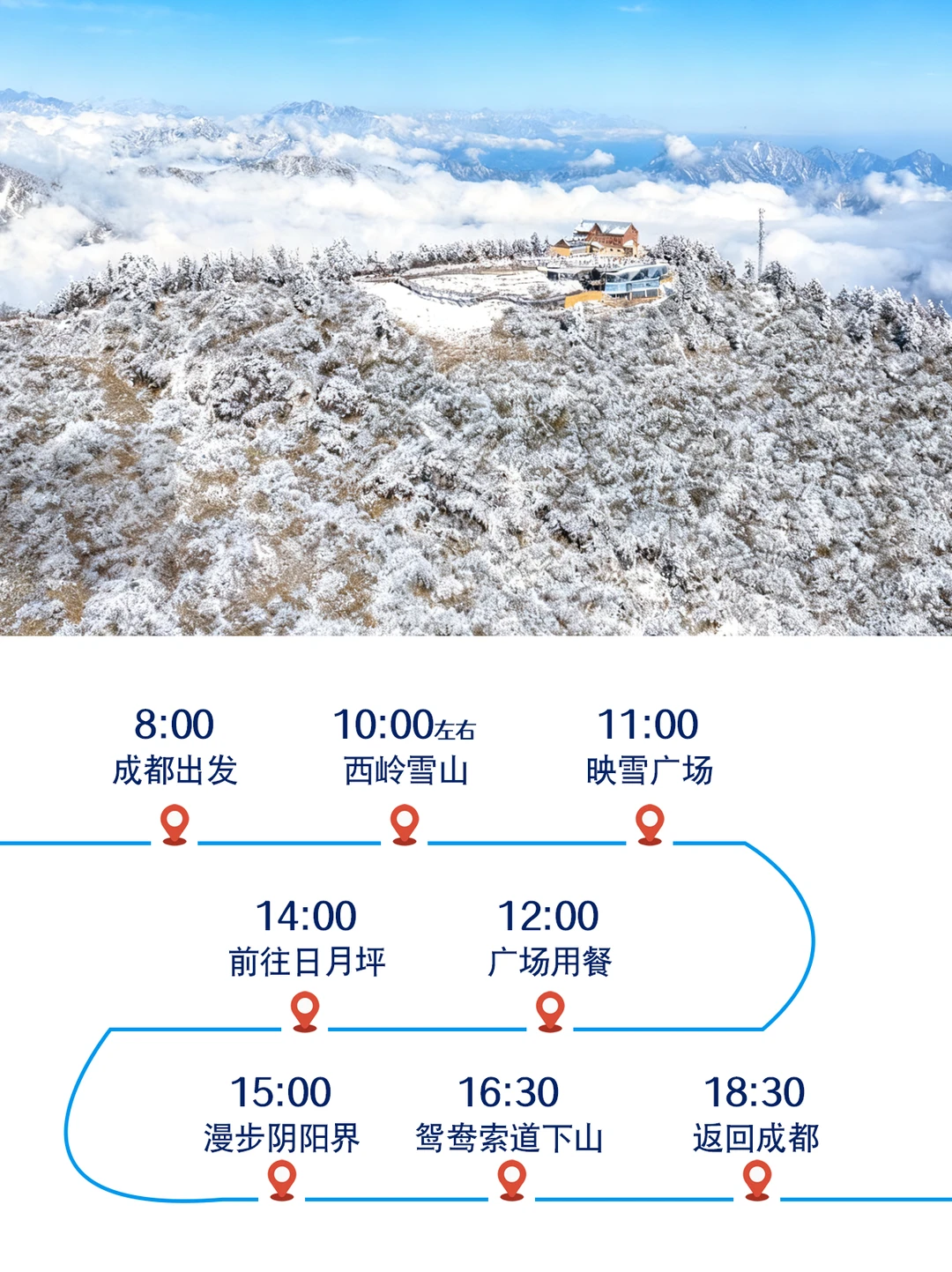 成都→西岭雪山包车一日游｜懒人玩雪攻略❄