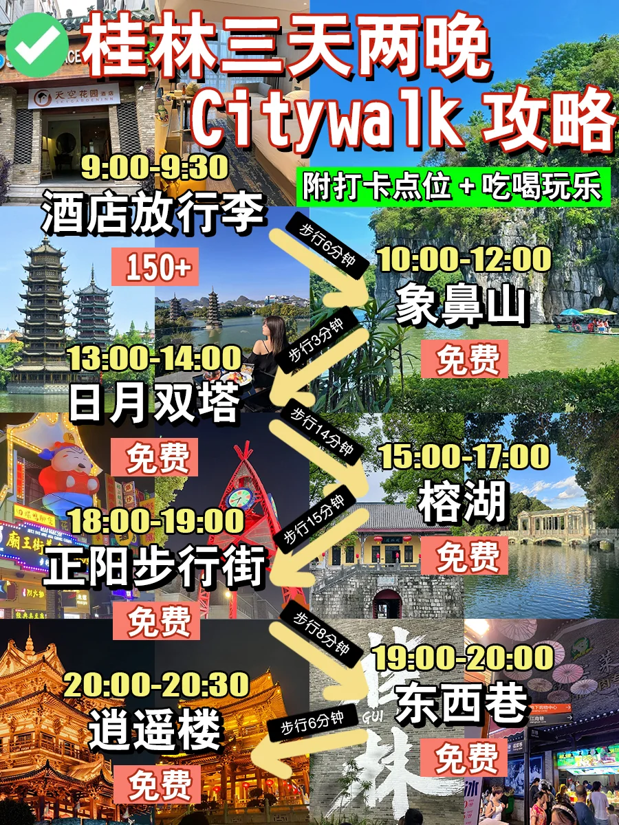 人均500✅超爽桂林阳朔三天两晚懒人攻略