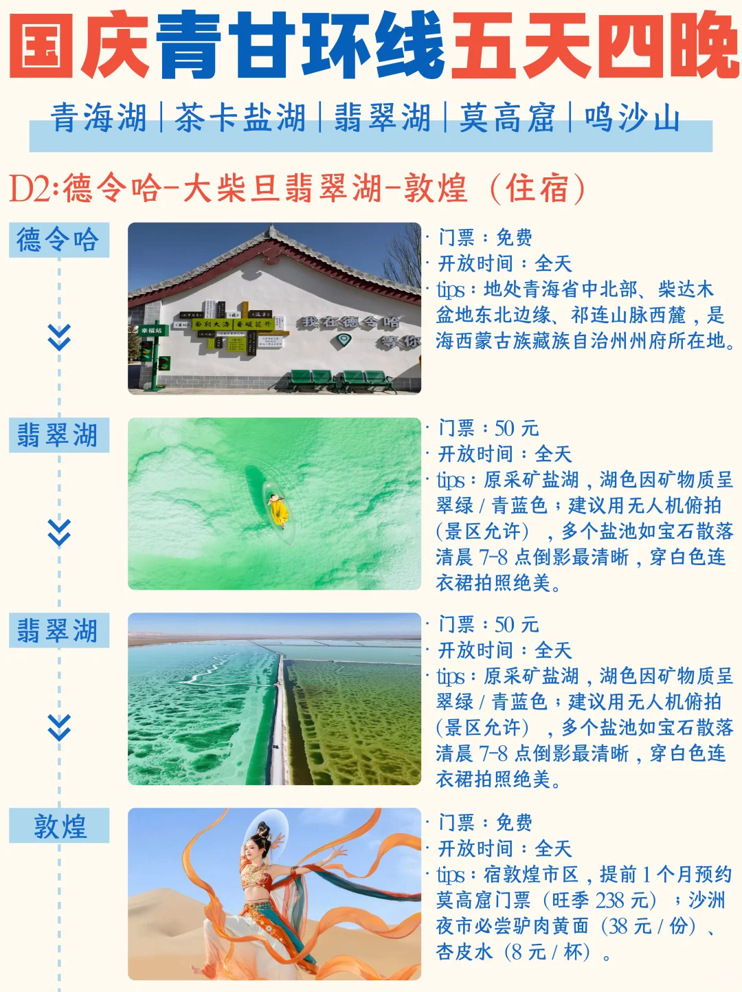 西北五天四晚旅游攻略丨包车/拼车/自由行