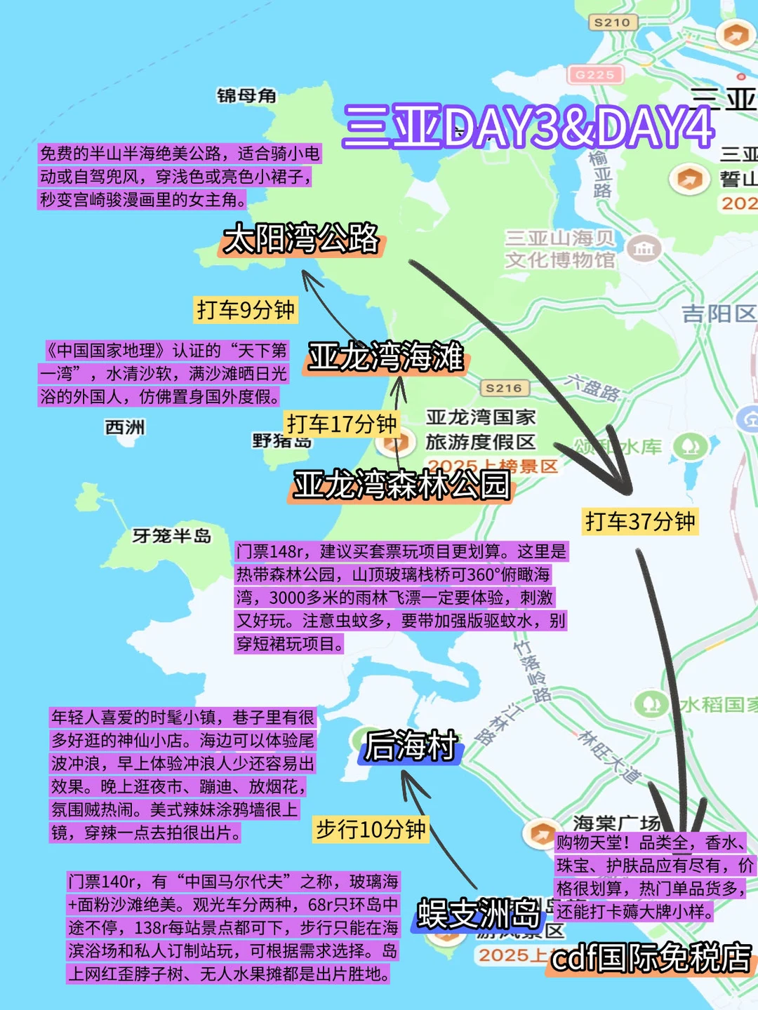 三亚5日保姆级攻略🔥避坑+出片全拿捏